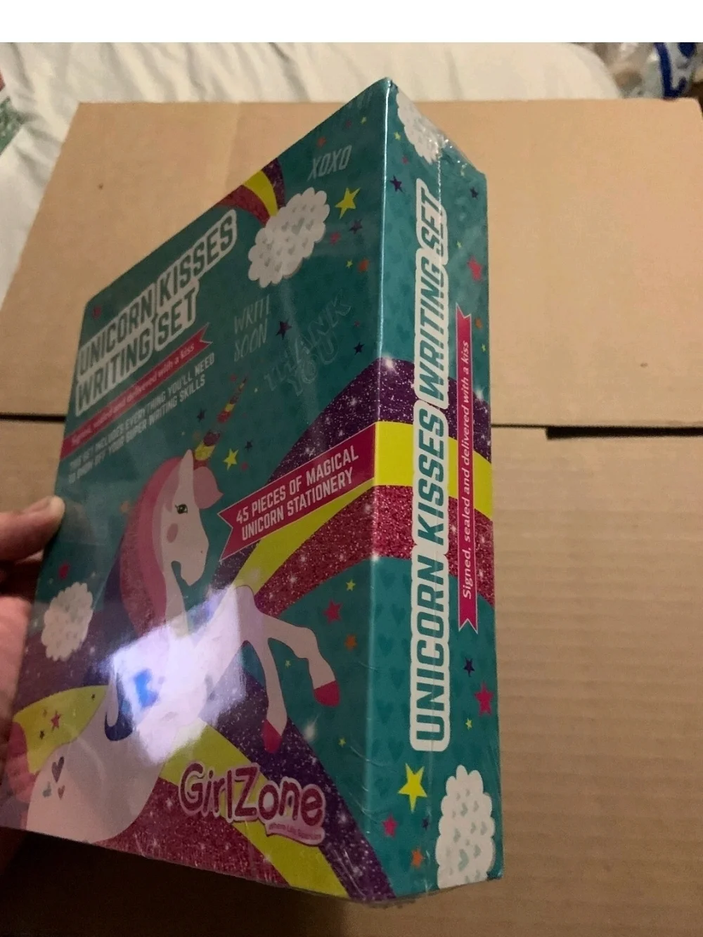 Girlzone Unicorn Kisses Writing Set- New / Sealed